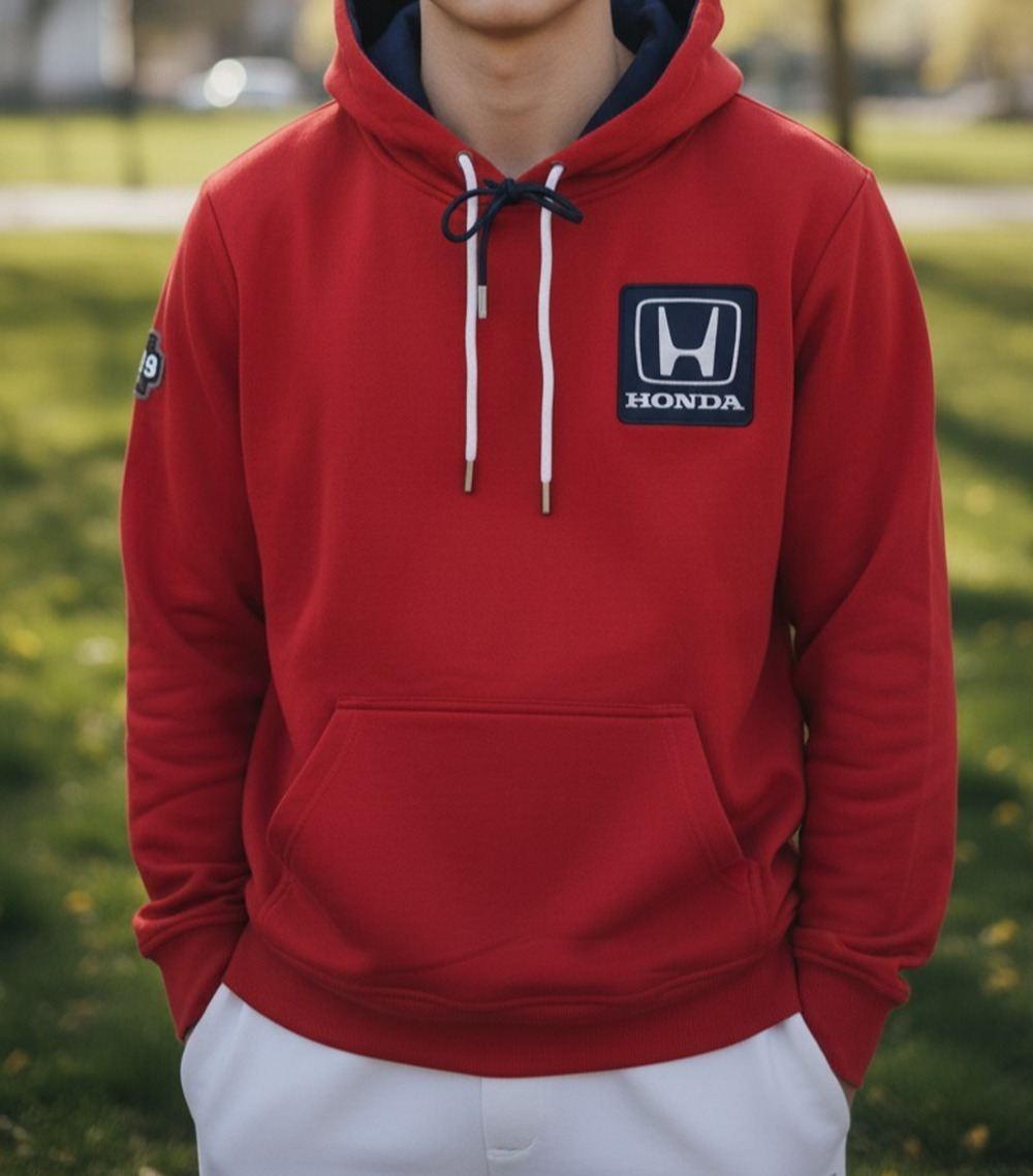 1989 Honda Grand Prix Racing Team Hoodie Men's Small Red Vintage NWT